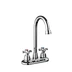 4" Cross Handle Brass Basin Faucet with High Spout